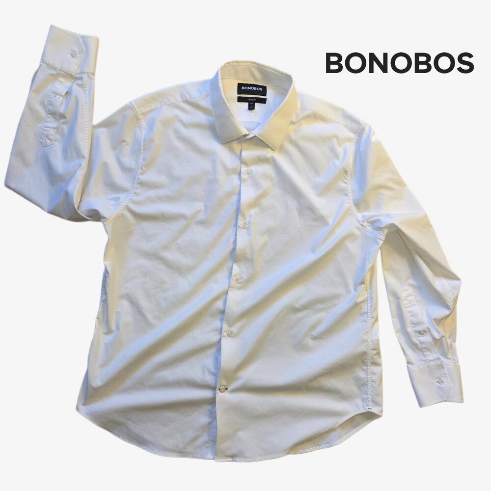 Bonobos Jetsetter Stretch Dress Shirt – Men’s Large, Travel-Ready Comfort